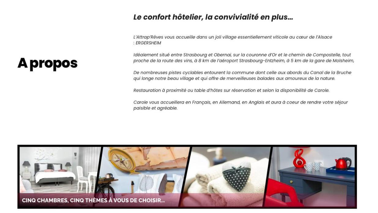 L'Attrap'Reves : Le Confort Hotelier, La Convivialite En Plus Ergersheim Exterior photo